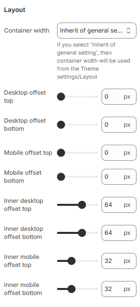 search layout