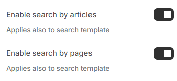 search types