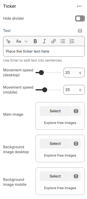 ticker-settings