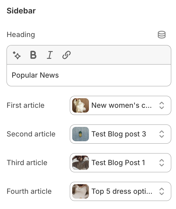 sidebar