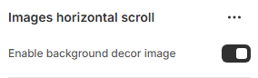 images-horizontal-scroll-setting