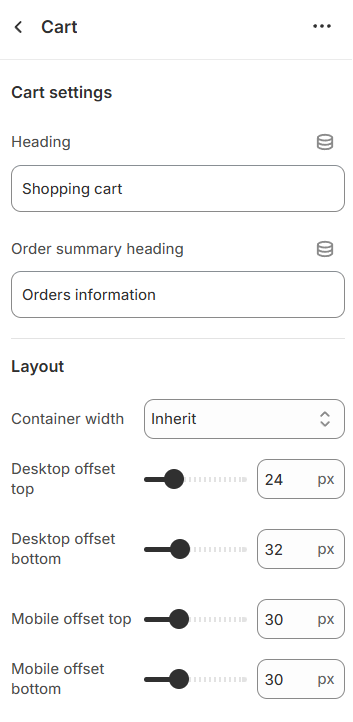 cart-settings