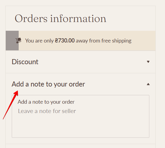 Cart notes