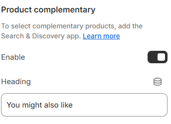 product-complementary-setting