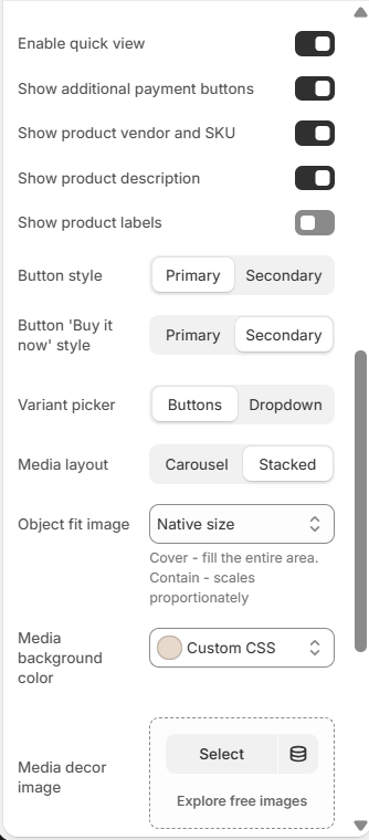 quick-view-settings