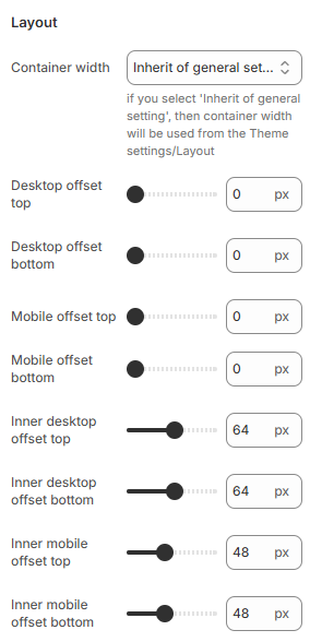 store-location-layout-settings