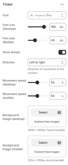 ticker-settings