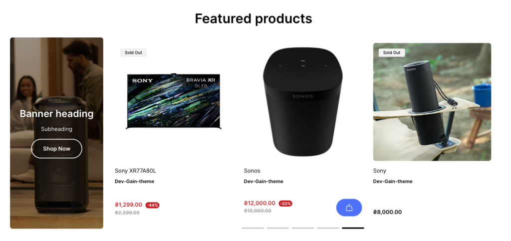 featured products preview