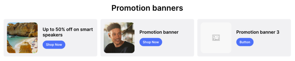 promotion banners