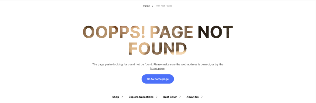 404 page preview