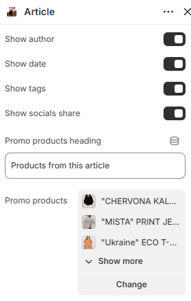 Article template general