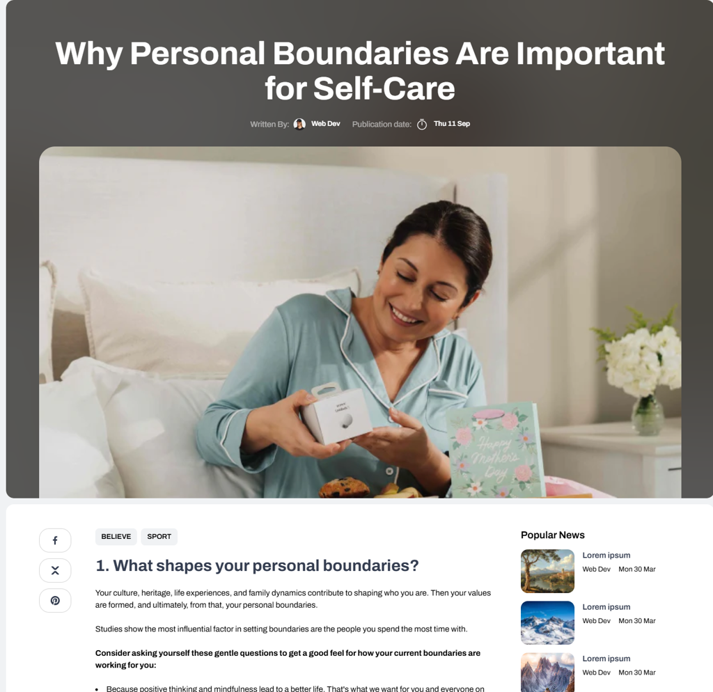 Article template