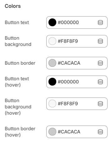Collections carousel colors