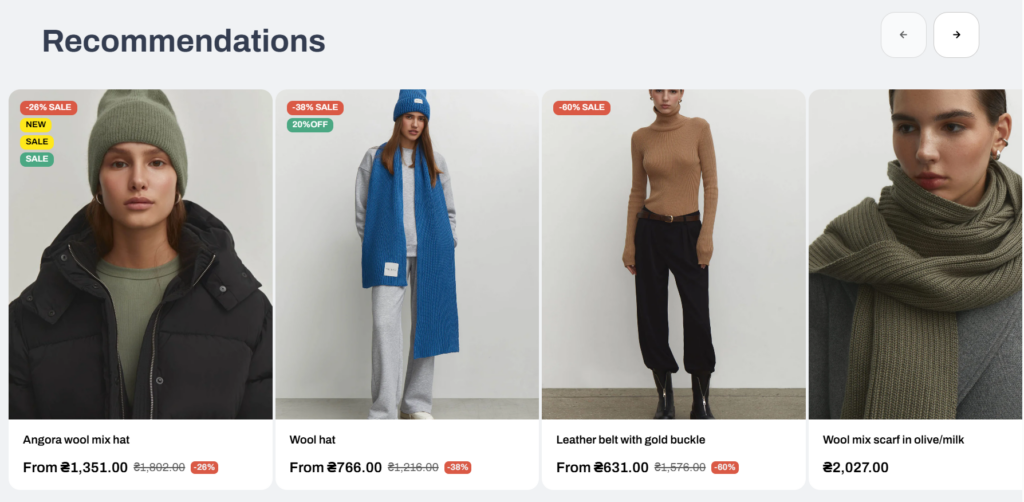 Product recommendations