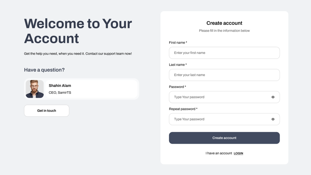 Register template