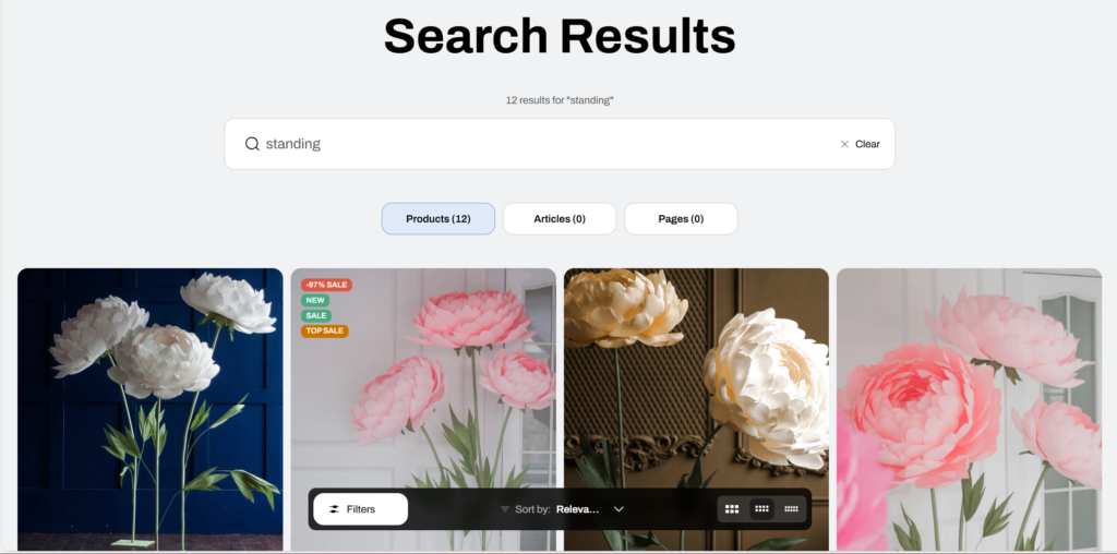 Search template