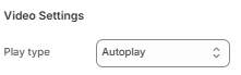 Slideshow block video settings