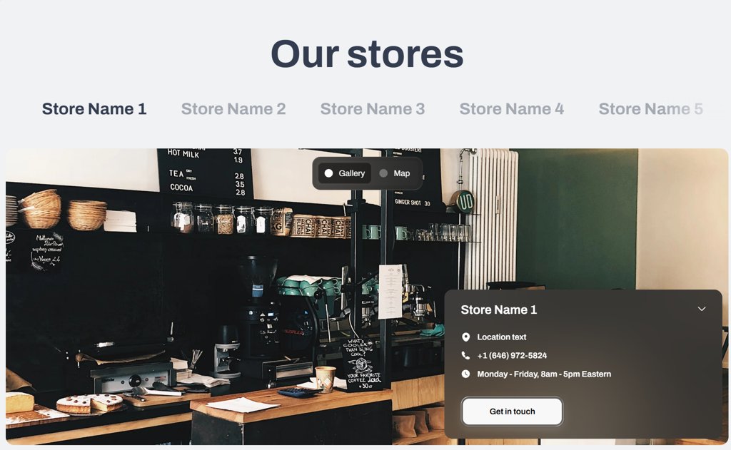 Store locator