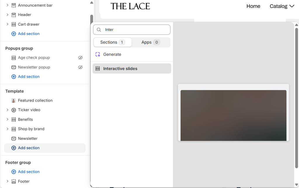 add Interactive slides