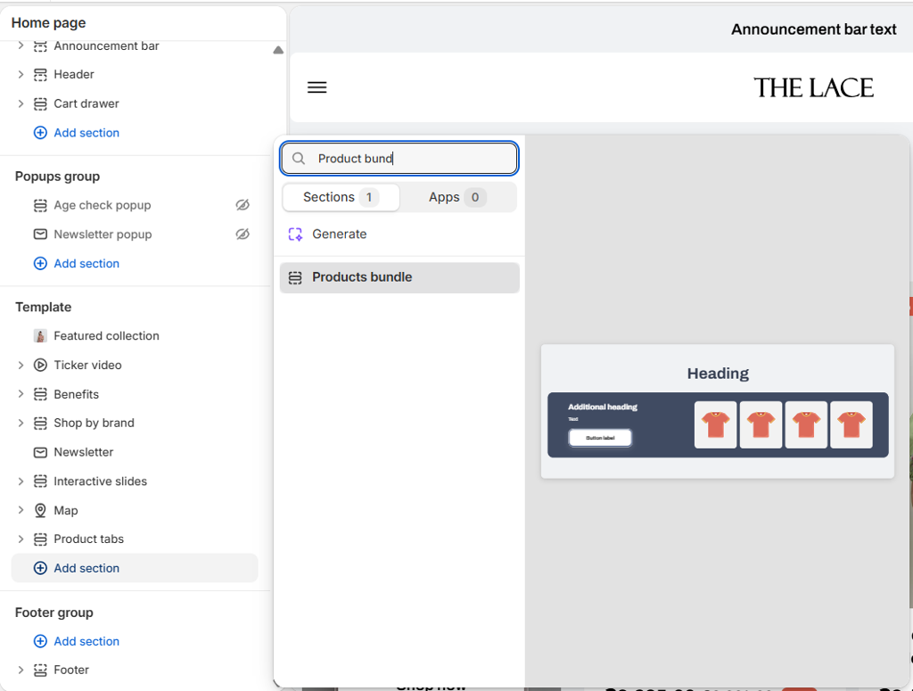 add Product bundle
