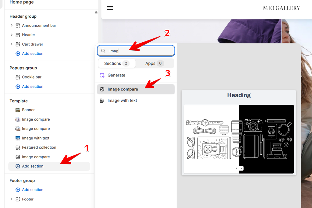 add image compare