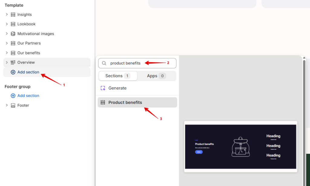 add product benefits