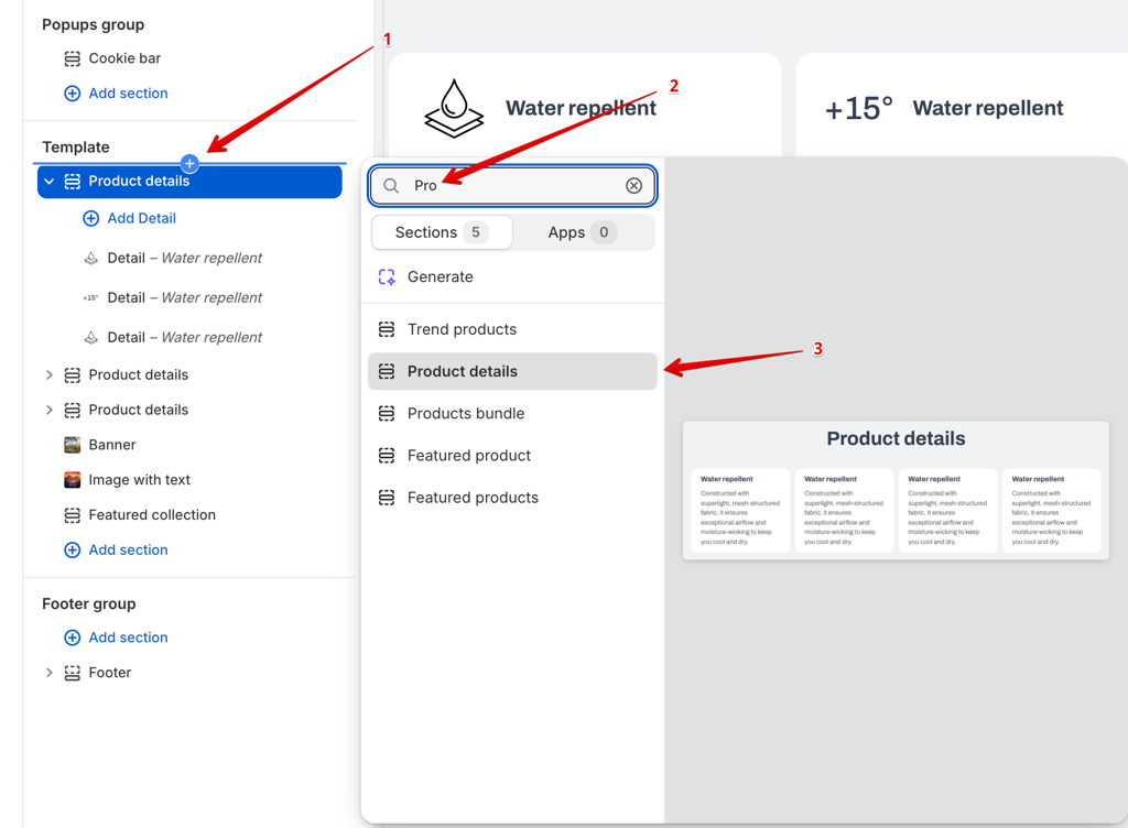 add product details