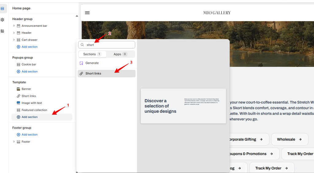 add short links