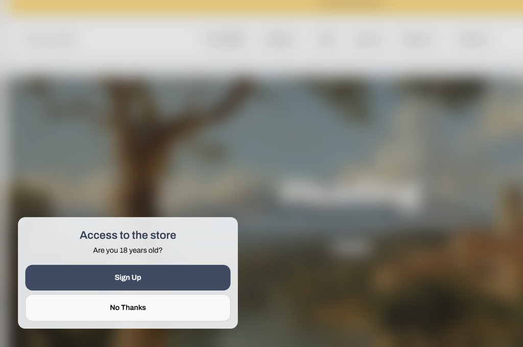 age check popup