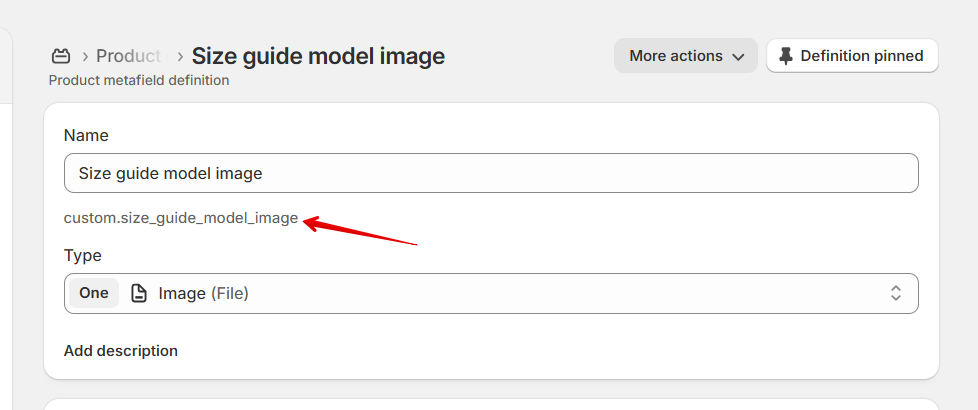 model image metafield