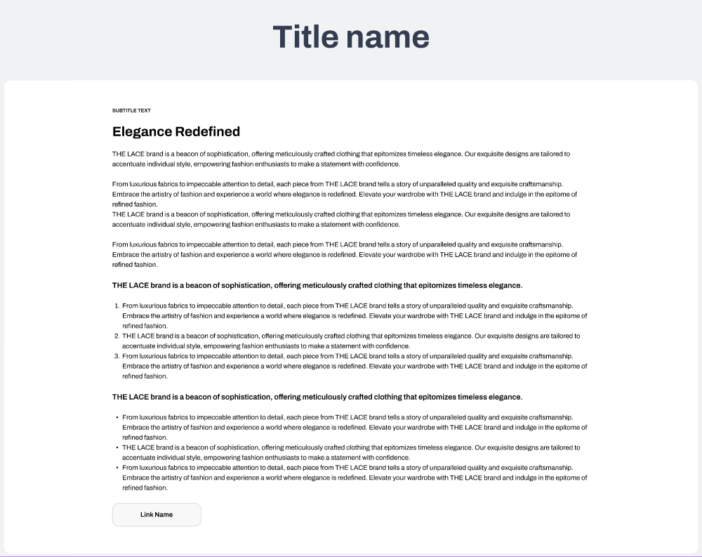 page default