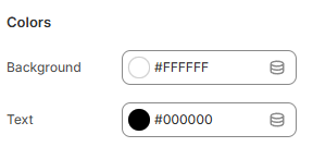 password footer colors