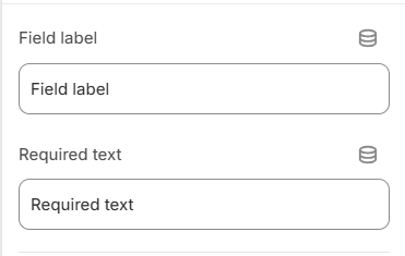product template custom field block