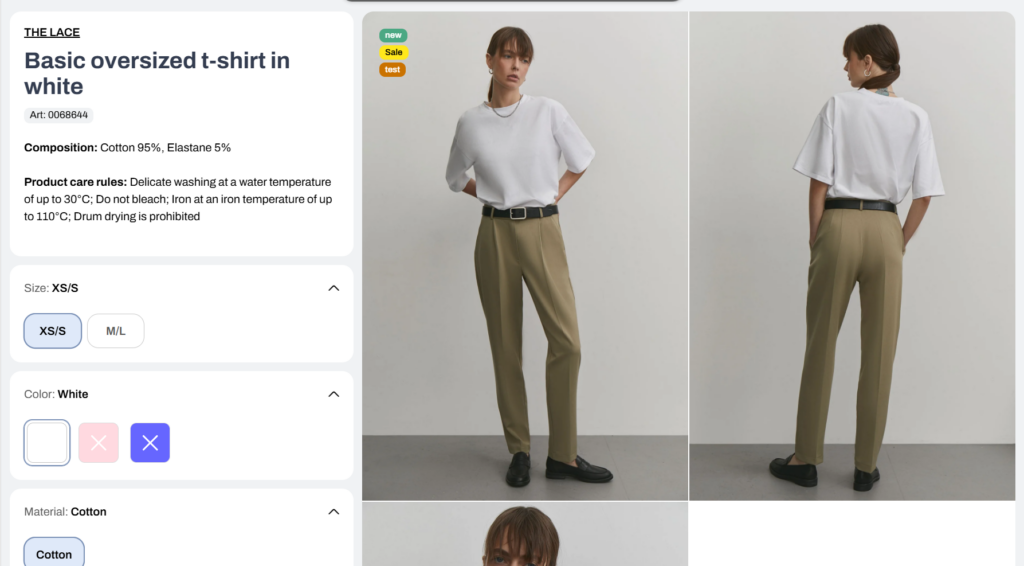 product template