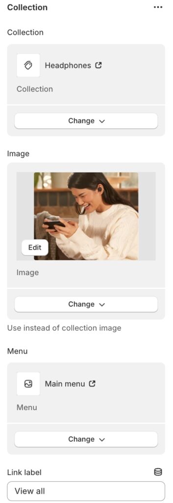 promo collections block