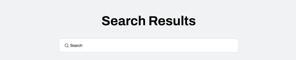 search results