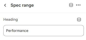 specifications spec range